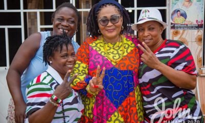 Photos: Lordina Mahama takes campaign to Bono East Region