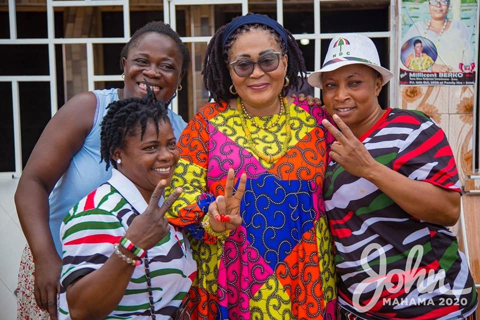 Photos: Lordina Mahama takes campaign to Bono East Region