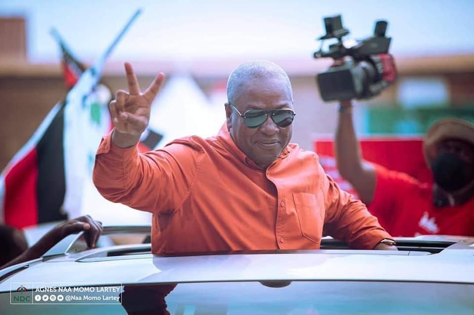 NDC Declares Mahama President Elect; To Address Nation 8PM Tonight