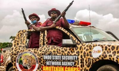 Amotekun Rescues 9 Kidnaped Lagos-bound Passengers From Gunmen In Ondo