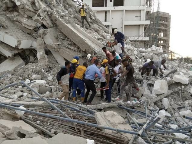 Sanwo-Olu hits scene of building collapse; death toll rises to 22 (Video)