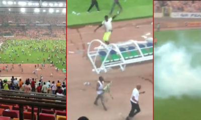 Angry moment Nigerian fans ravage Moshood Abiola Stadium following Super Eagles World Cup miss [Video]